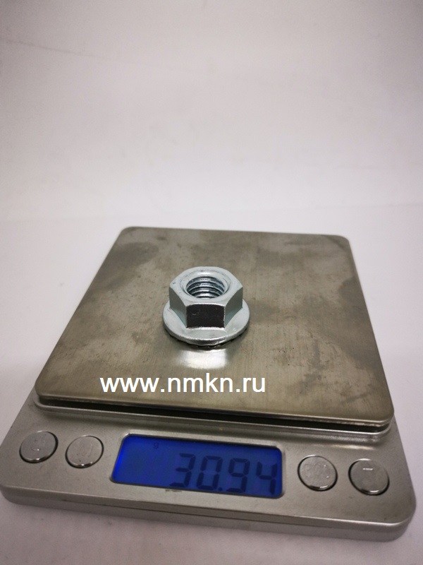 Гайка с фланцем 14 оцинк. DIN 6923